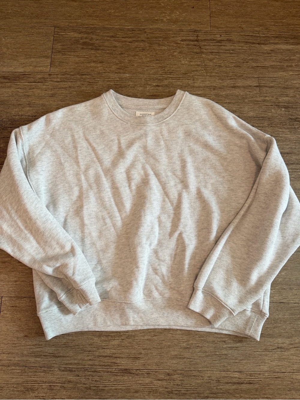 American Eagle Ribbed Relaxed Crewneck